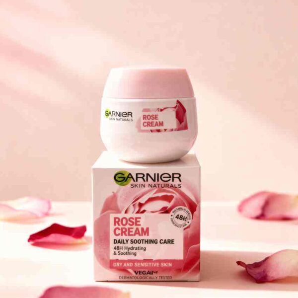 کرم مرطوب کننده گل رز گارنیر